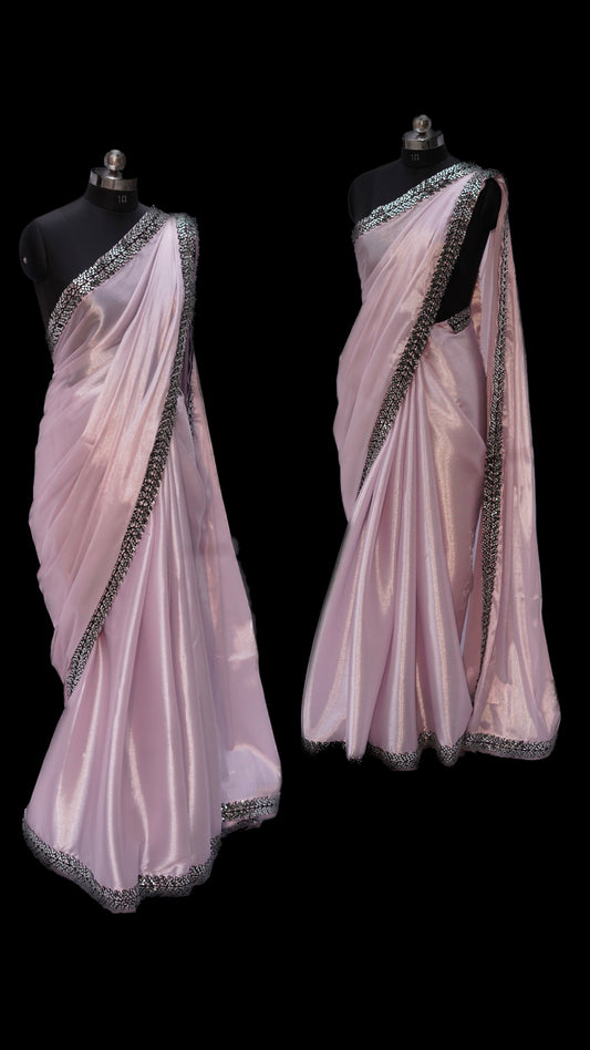 Mauve Organza Saree